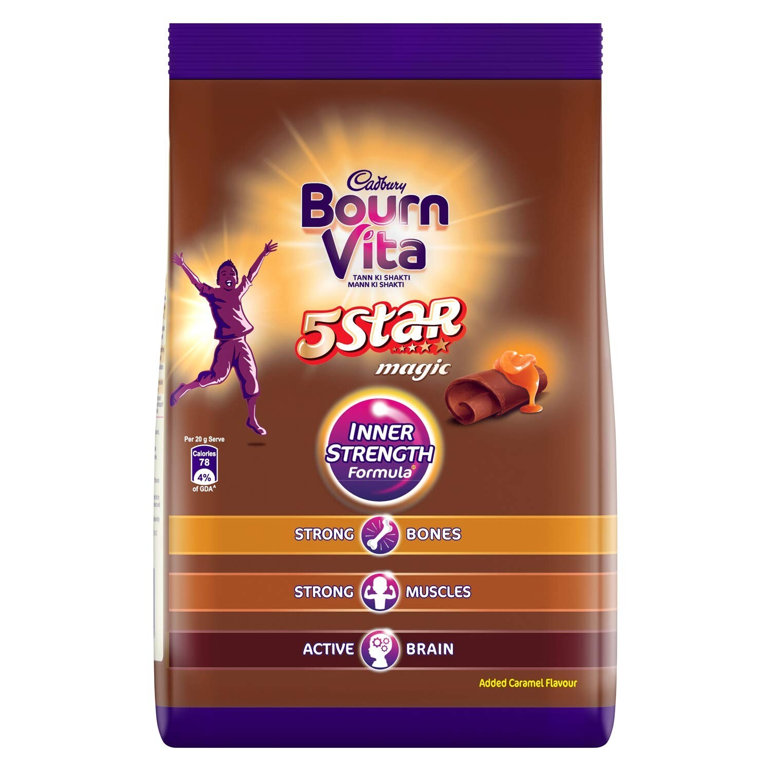 750 grams BOURNVITA Cadbury 5 Star Magic Health Drink Pouch 750 grams Free Ship