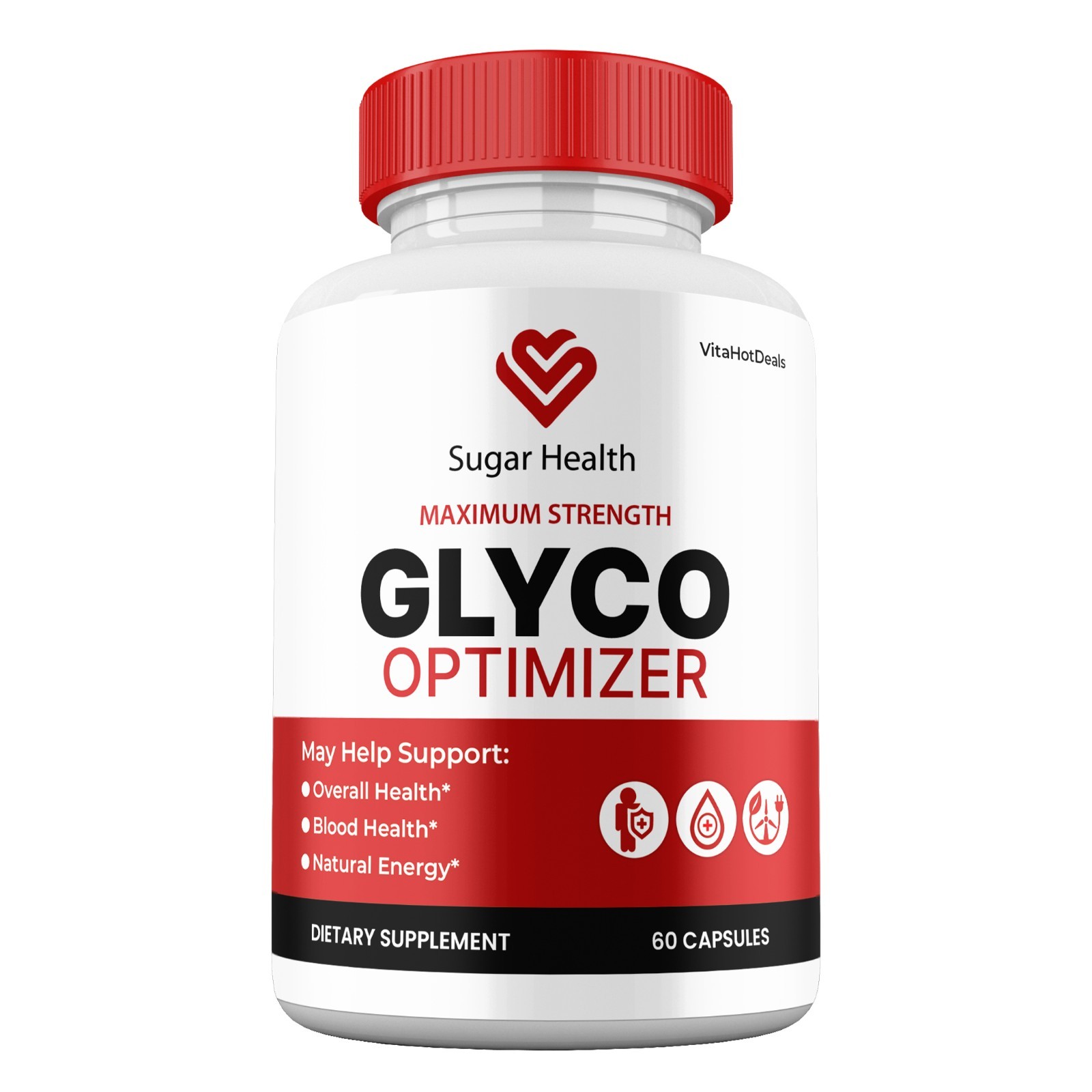 Sugar Health Capsules, Max Strength, SugarHealth Glyco Optimizer (1 Pack)