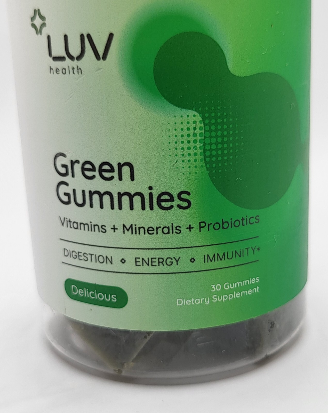 LUV Health GREEN GUMMIES – 30 Count – Digestion Energy Immunity **NEW**