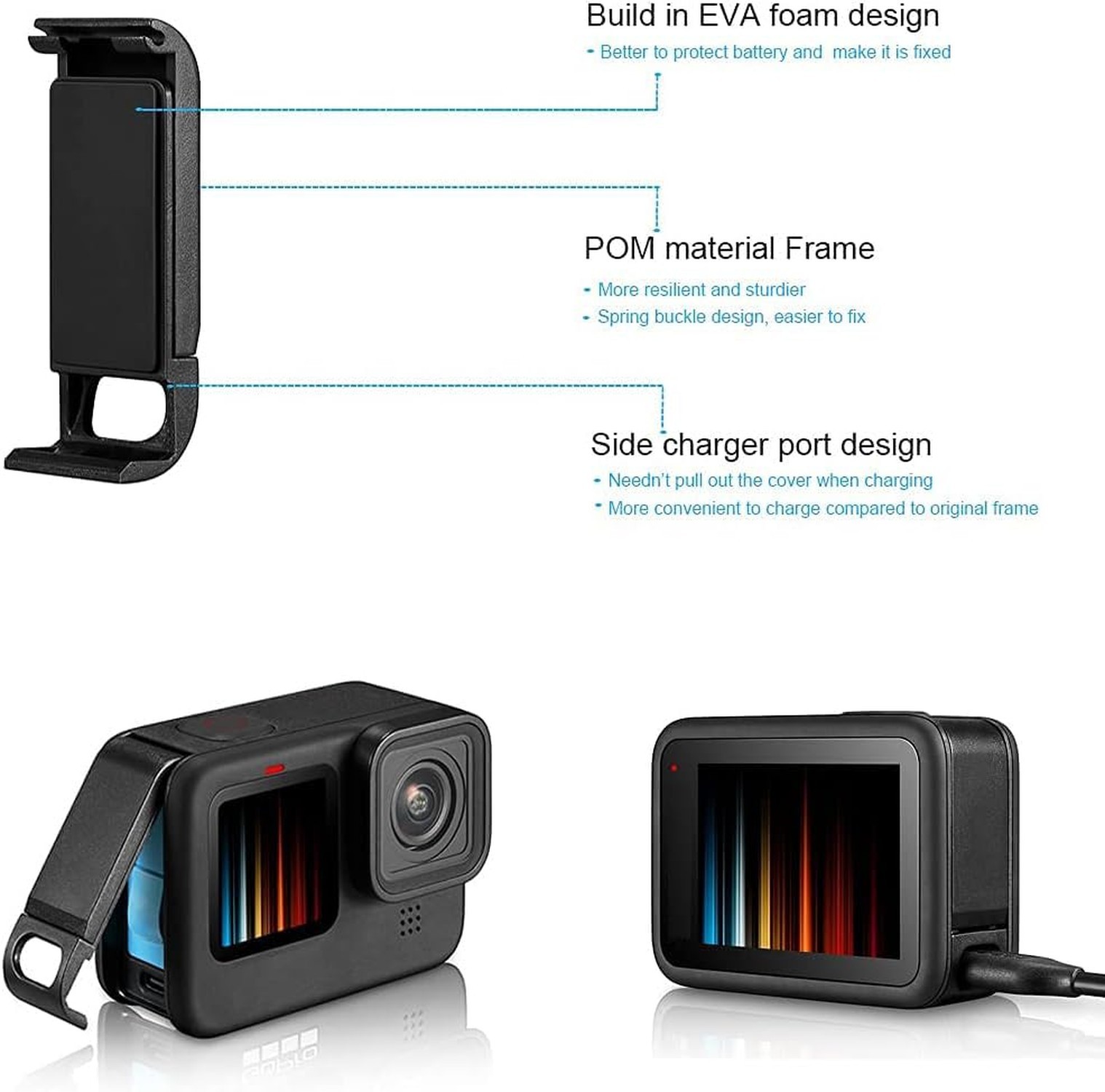 Waterproof Case Housing for GoPro Hero 13 12 11 10 9 Black Tempered Glass Scr…