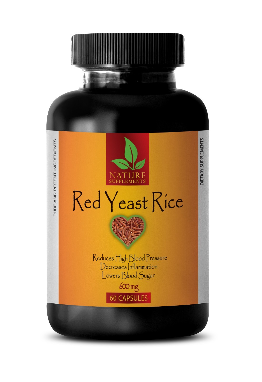 blood pressure support – Organic Red Yeast Rice 600mg – cholesterol supplement