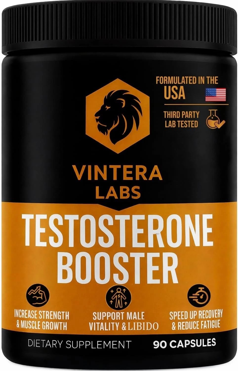 Testosterone Booster for Men T-BOOSTER Enhance Muscle Size Energy 3RD PARTY TEST