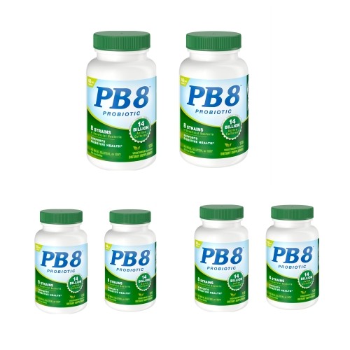 6 Pack Nutrition Now Pb 8 Pro Biotic Vegetarian Supplement 120 Count Each