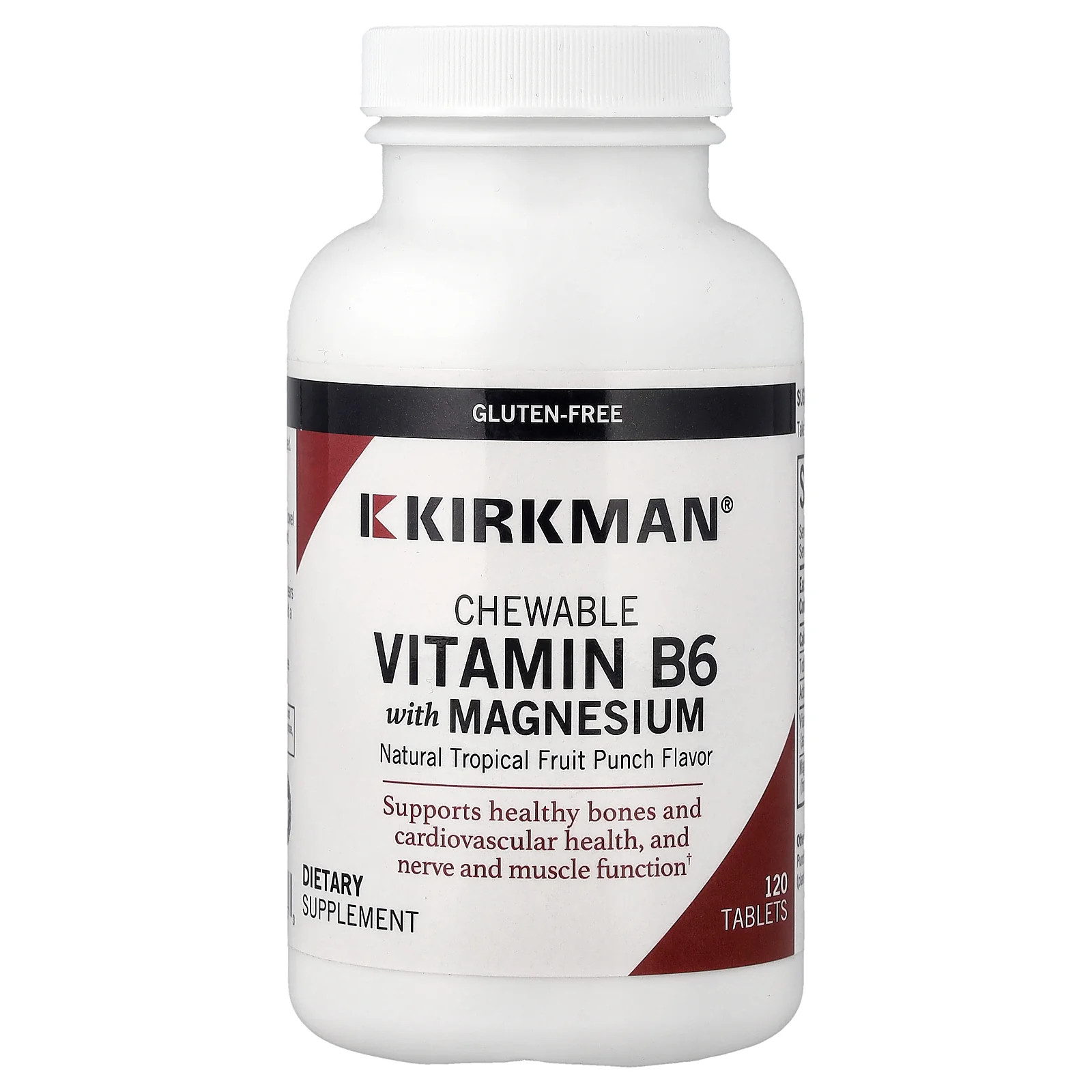 2 X Kirkman Labs, Chewable Vitamin B6 with Magnesium, Natural Tropical Fruit Pu