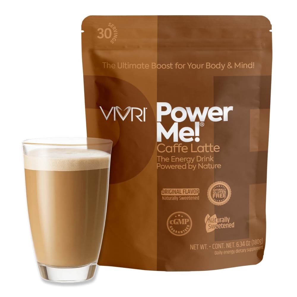 Energy Boost Formula – Caffe Latte Flavor | Natural Green Tea, Guarana, Yerba Ma