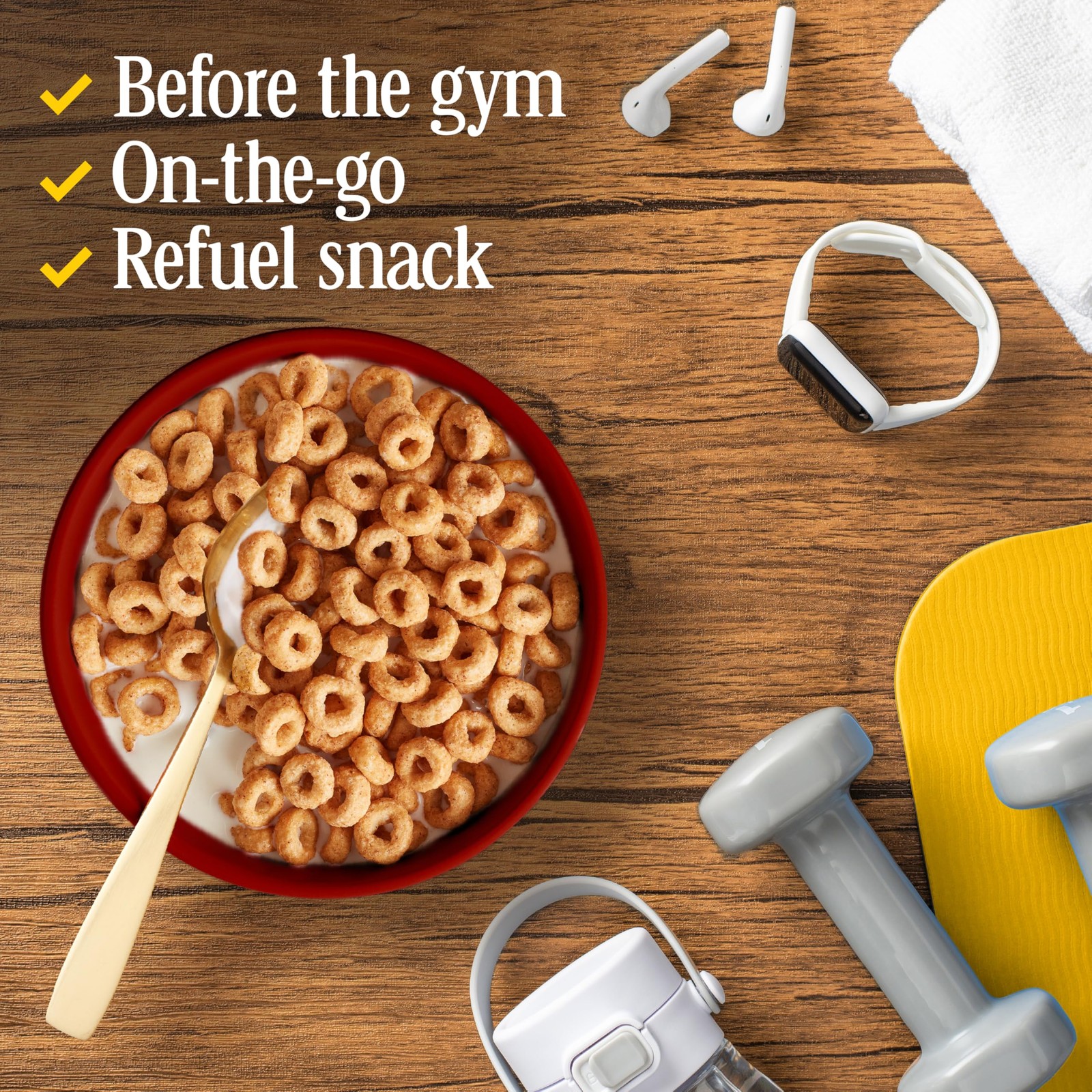 Cheerios Protein Cereal, Cinnamon, 15 Ounce (Pack of 1), 15 1)
