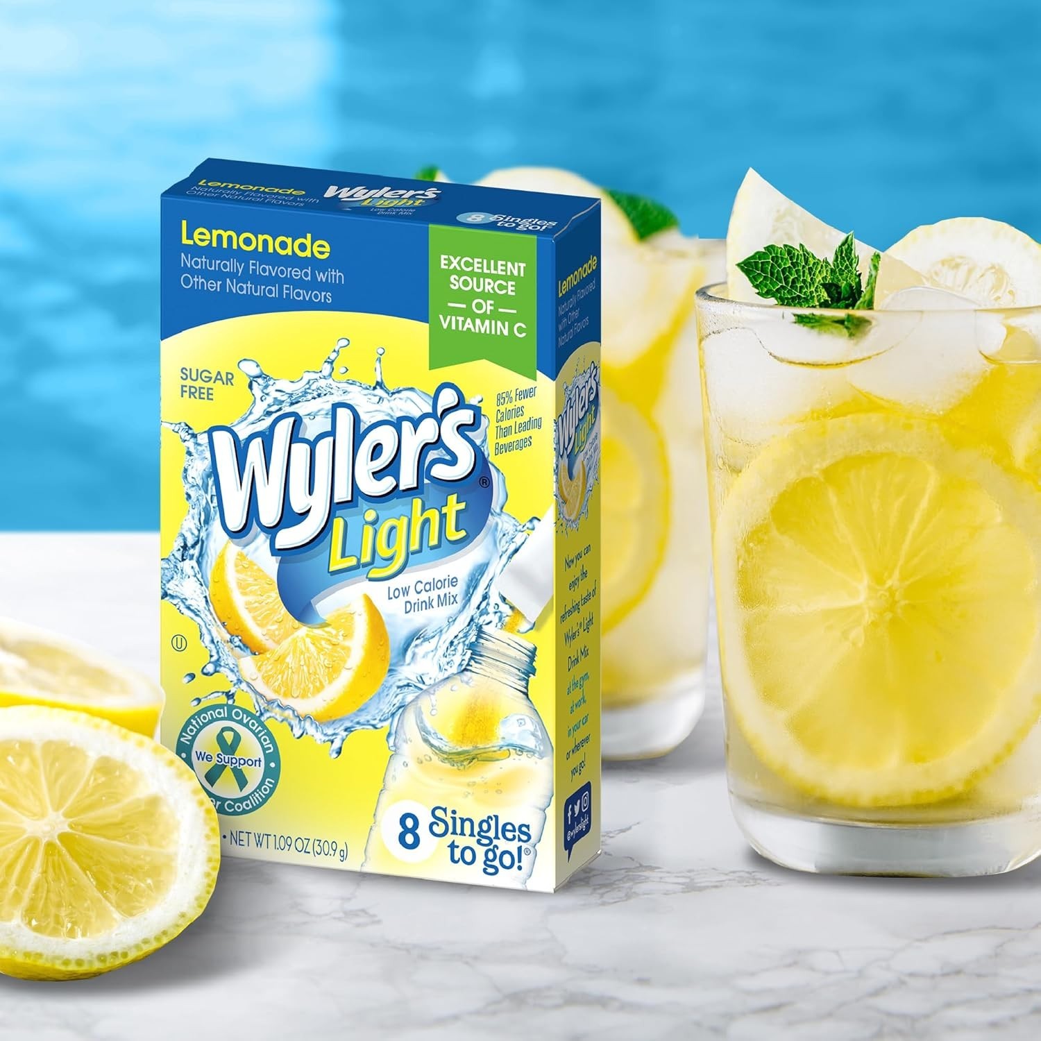 96 Total Servings of Wyler’s Light Lemonade Powder – Refreshingly Low-Calorie