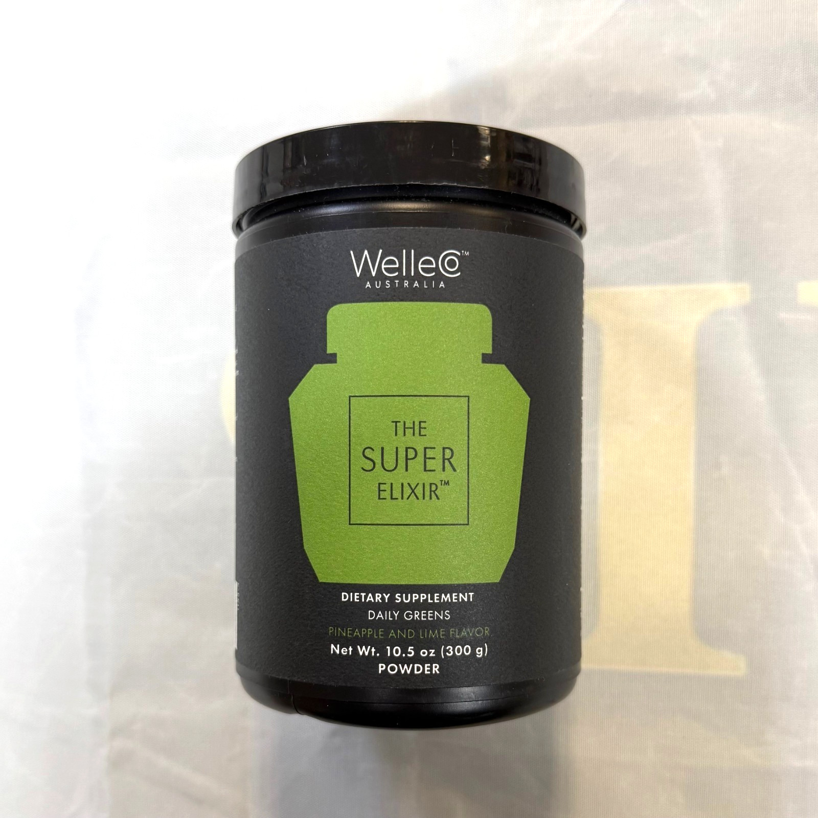 WelleCo Australia The Super Elixir Daily Greens Pineapple & Lime Flavor Exp 2/27