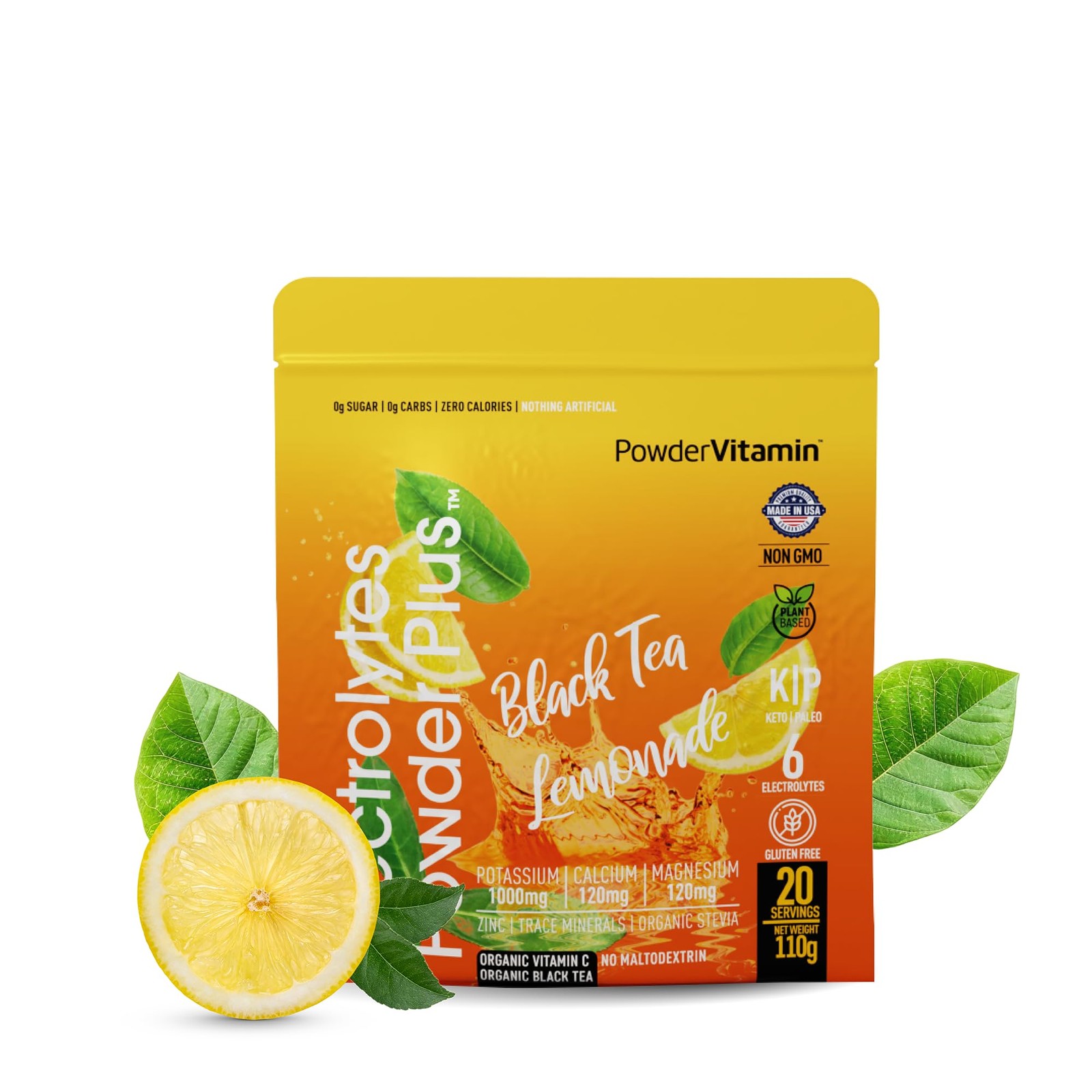 PowderVitamin Electrolytes Powder Plus, Sugar Free 20 Servings (Pack of 1)