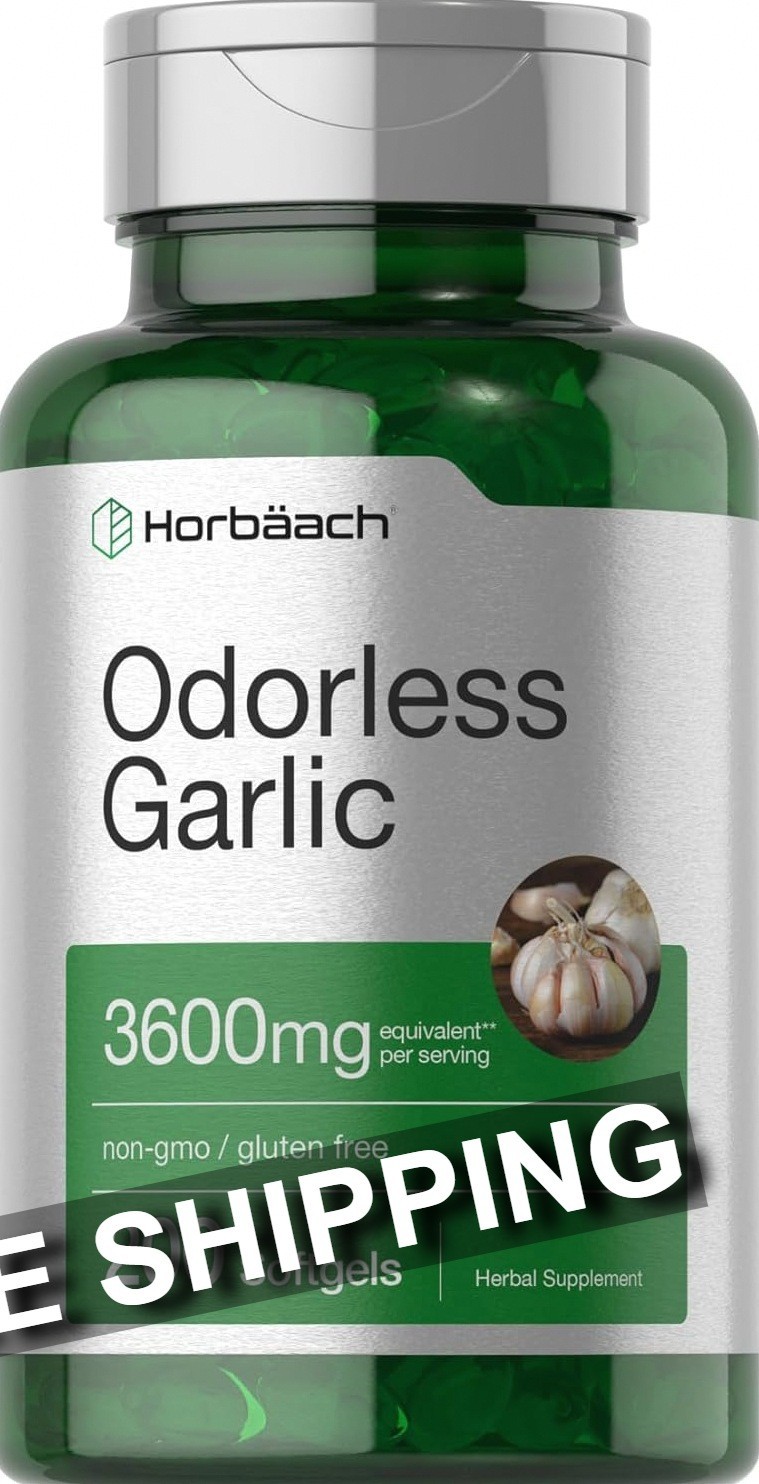 Ajo Sin Olor 200 Cápsulas Blandas Extracto Alta Potencia Natural Premium
