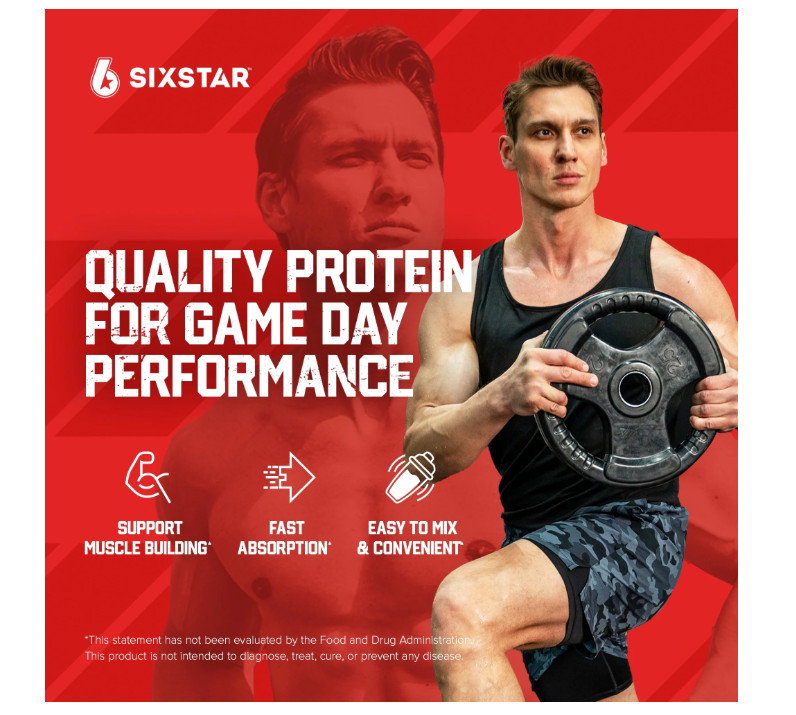 Six Star Whey Protein Plus Triple Chocolate 4.1lb 30g Protein