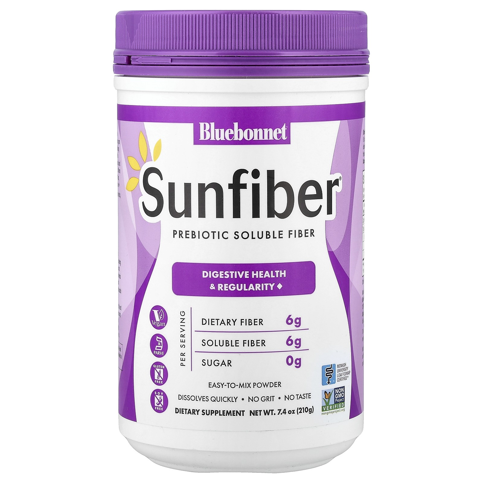Sunfiber®, Prebiotic Soluble Fiber, 7.4 oz (210 g)