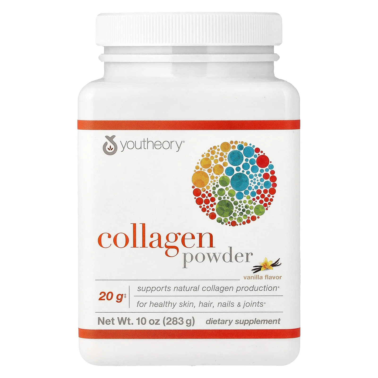 2 X Youtheory, Collagen Powder, Vanilla, 10 oz (283 g)