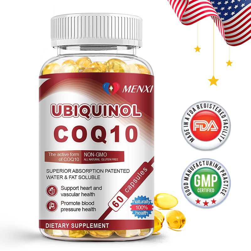 Ubiquinol CoQ 10 Coenzyme Q10 Vegan Softgel 100mg Cardiovascular Heart Health