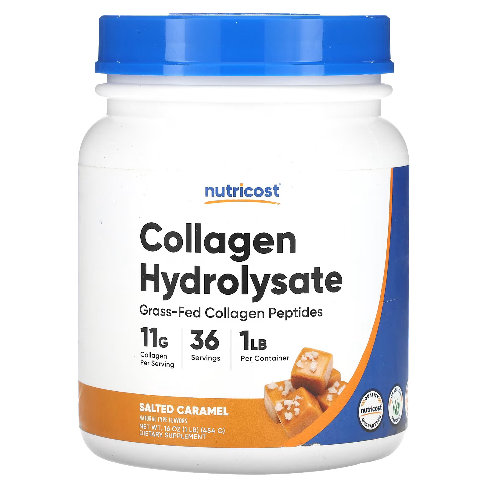 2 X Nutricost, Collagen Hydrolysate, Salted Caramel, 16.2 oz (454 g)