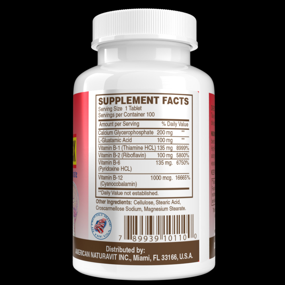 Sunshine Naturals Neurocomplex Plus 100 Tablets
