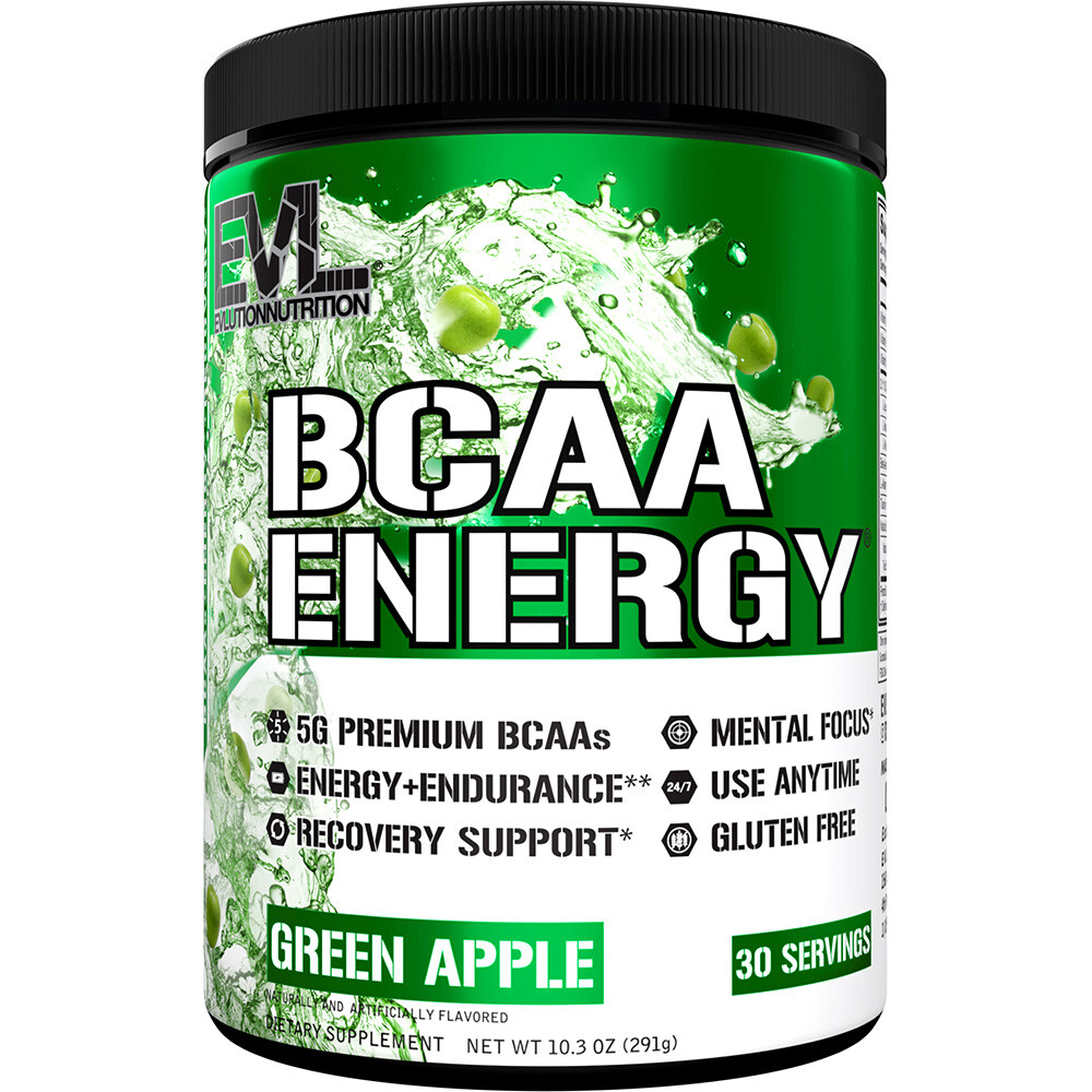 EVL Evlution Nutrition BCAA Energy Amino Acid Pre-Workout Powder – All FLAVORS