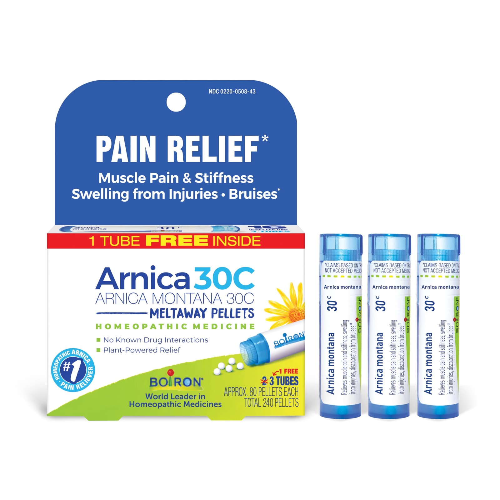 Boiron Arnica Montana 30C Homeopathic Medicine for Muscle Pain 3 Count