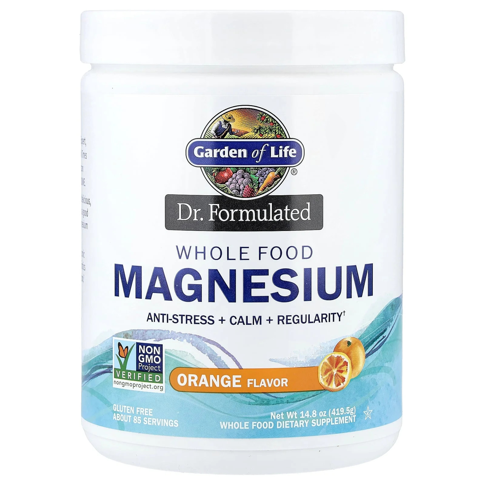 2 X Garden of Life, Dr. Formulated, Whole Food Magnesium, Orange, 14.8 oz (419.