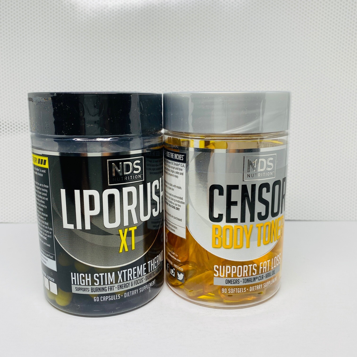 Nds Nutrition Dual Impact Stack Liporush 60 Cap & Censor 90 Sgel Free Ship 08/25