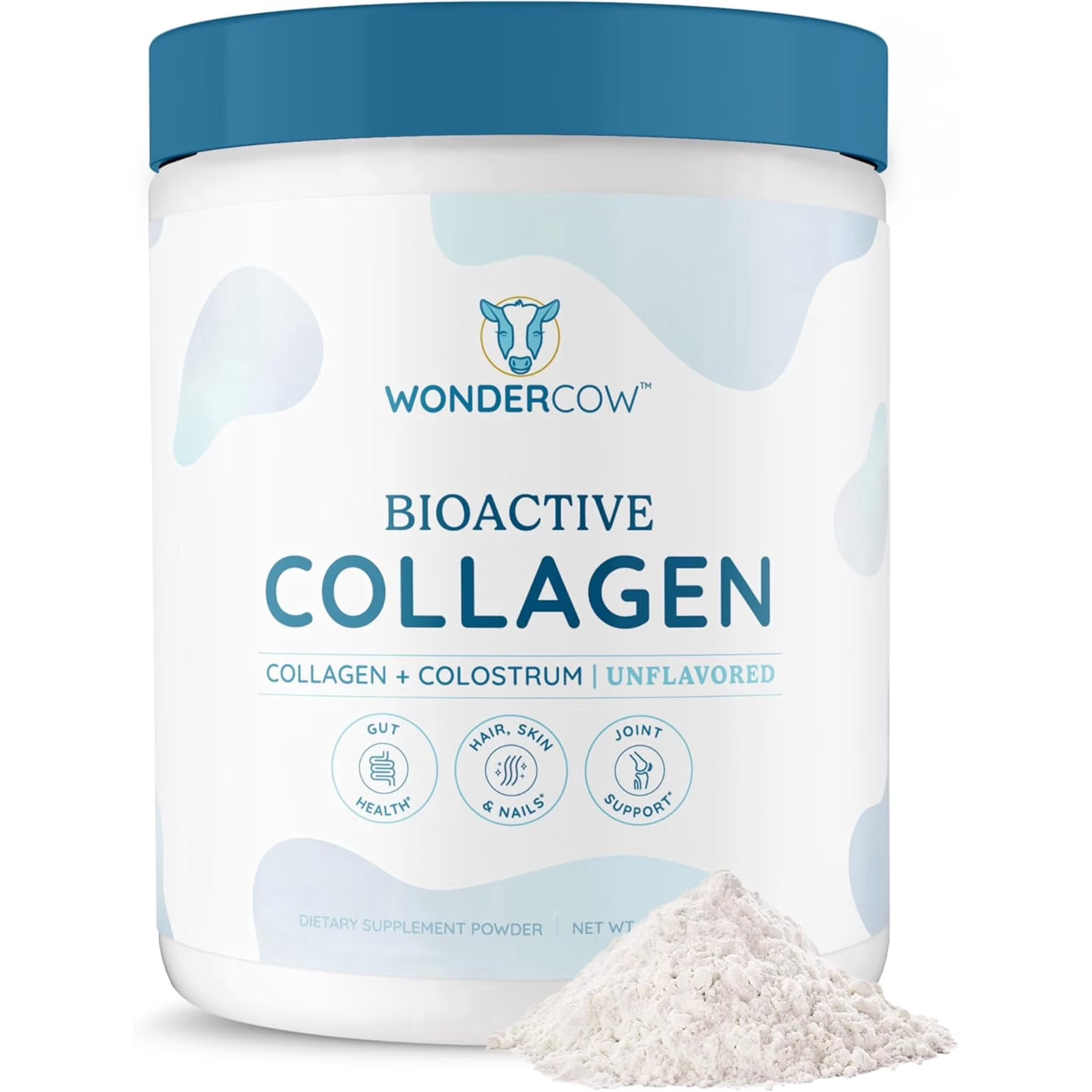 Collagen Peptides Powder w/Bovine Colostrum, Hair Skin Nail,Support, 10.58 Ounce