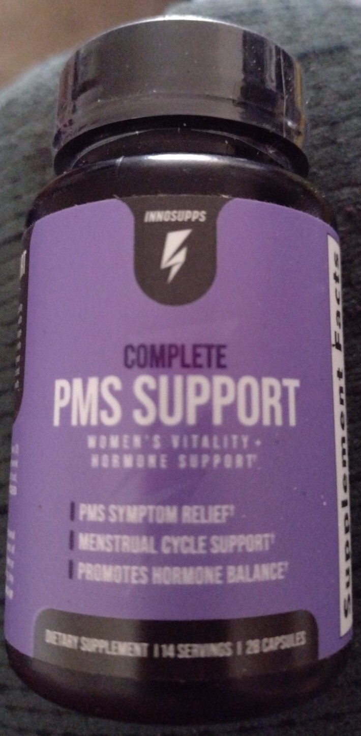 INNOSUPPS COMPLETE PMS SUPPORT WOMAN’S VITALITY NEW SEALED 28 CAPSULES 6/24