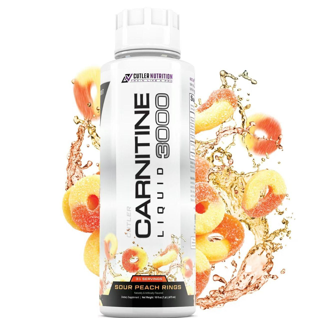 Cutler Nutrition Liquid for 3000 Carnitine Energy and Recovery Support Dietary A