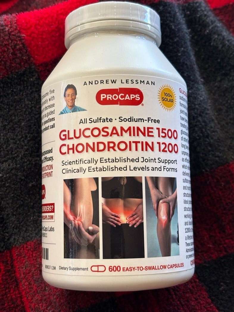 Andrew Lessman Glucosamine 1500 & Chondroitin 1200 600 Capsules Exp. 09/30/2027