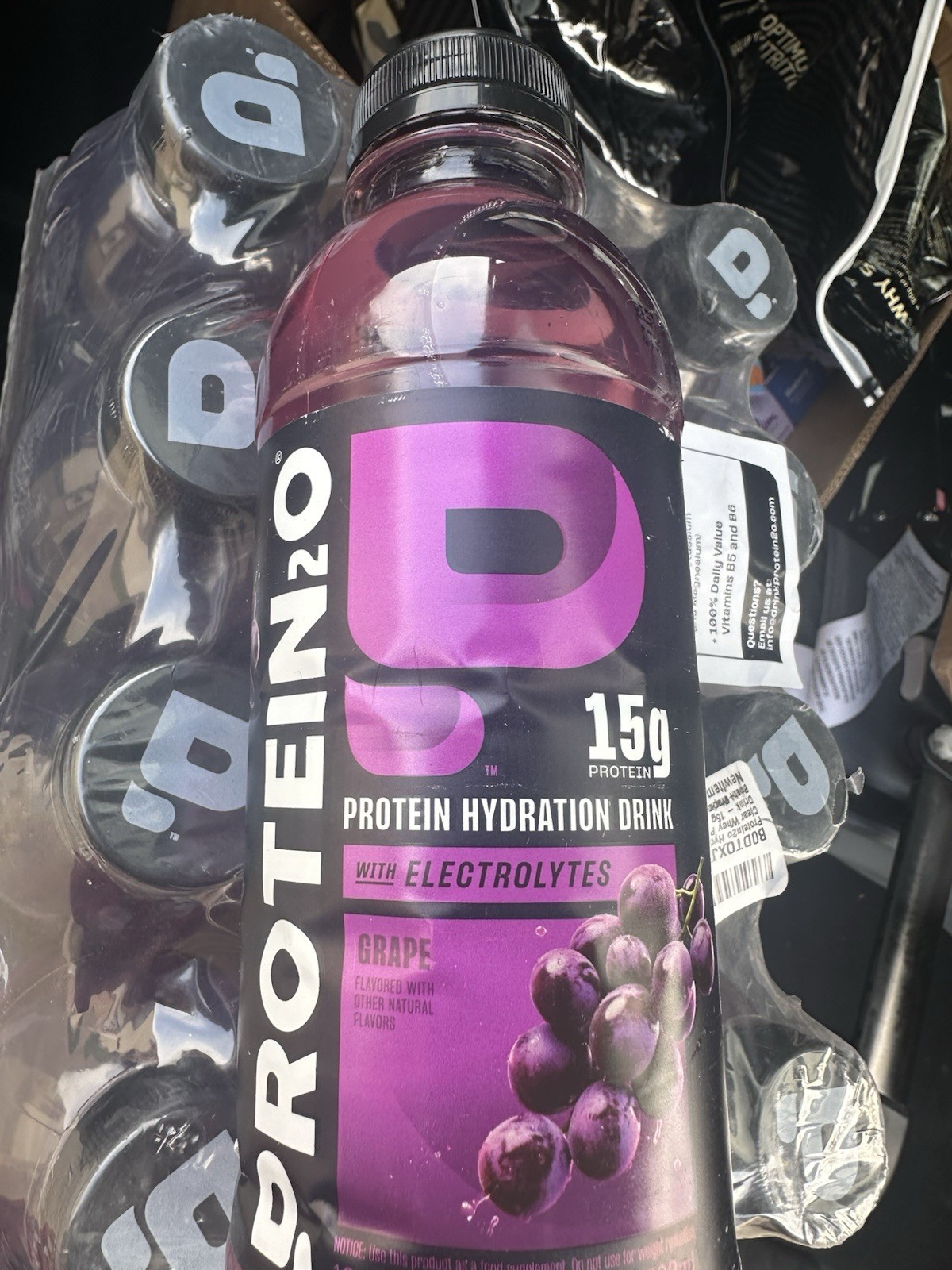 Protein2o 15g Whey Protein Infused Water Plus Electrolytes Grape Pack 16.9oz