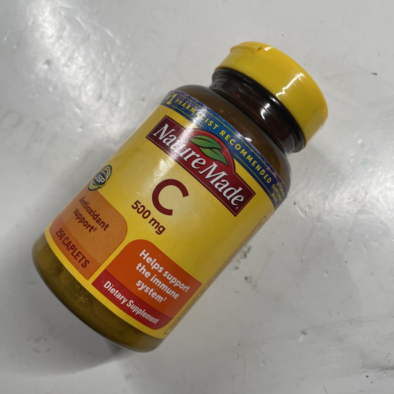 Nature Made Vitamin C 500mg 250 Caplets Exp 02/2027 New Sealed
