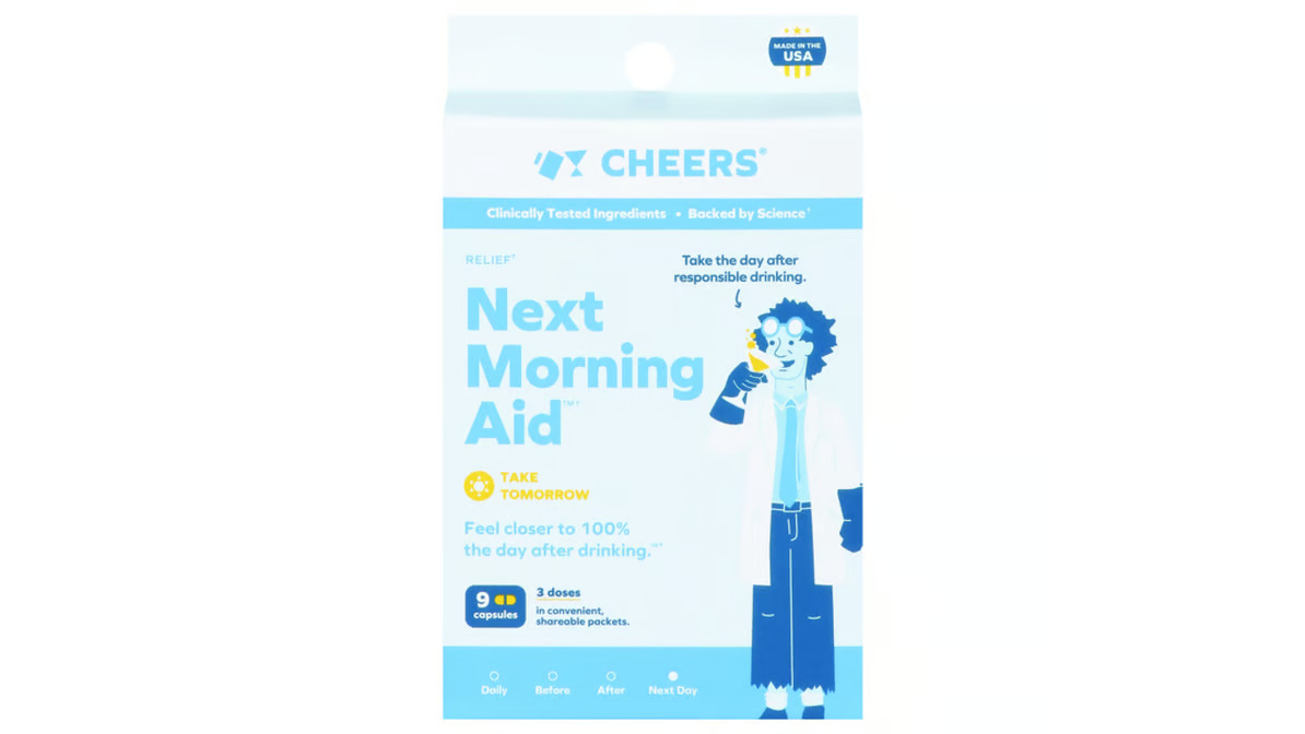 CHEERS NEXT MORNING AID 9 CAPSULES 11/2025 NEW