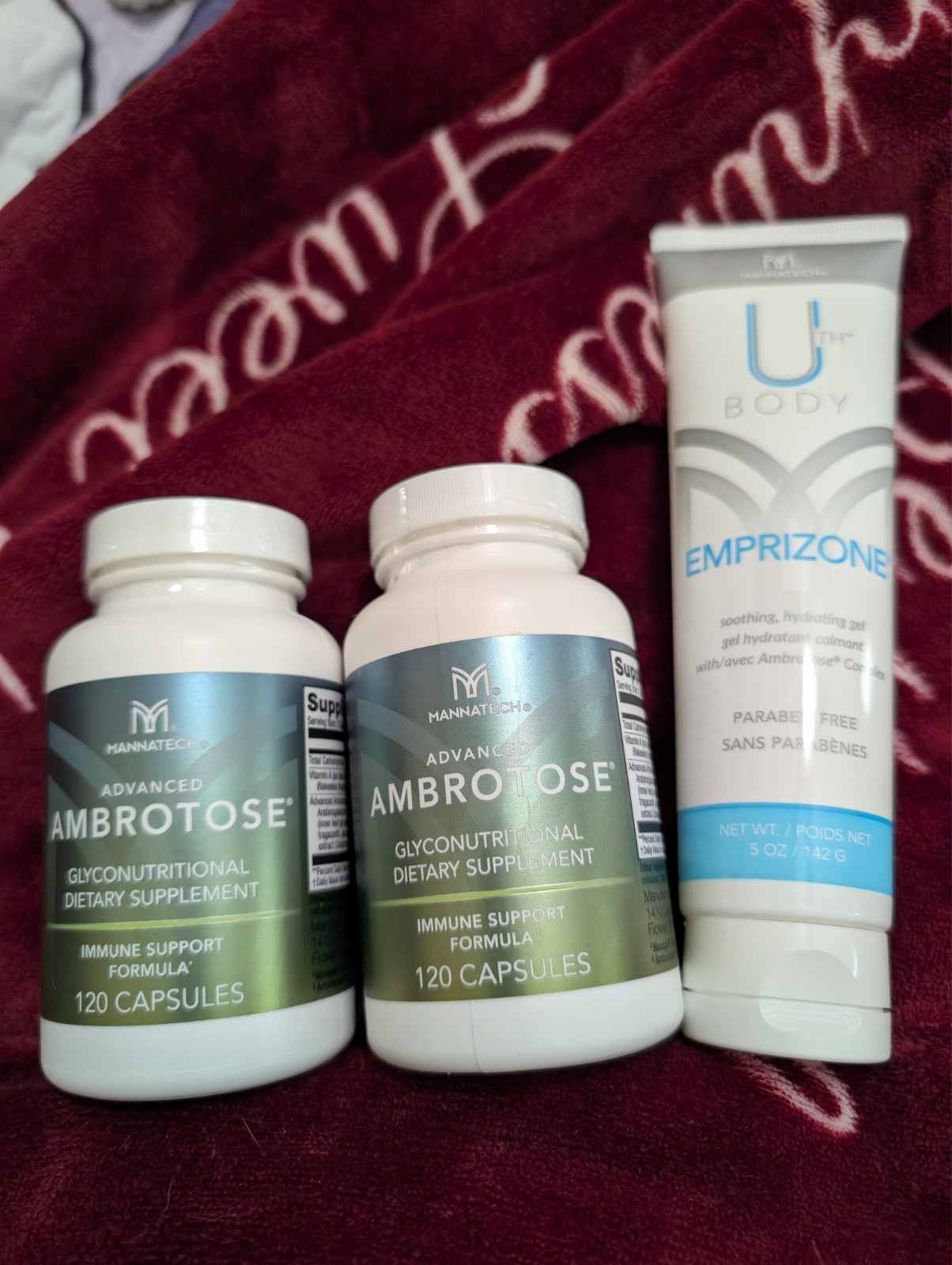 Mannatech package of Ambrotose and Emprizone