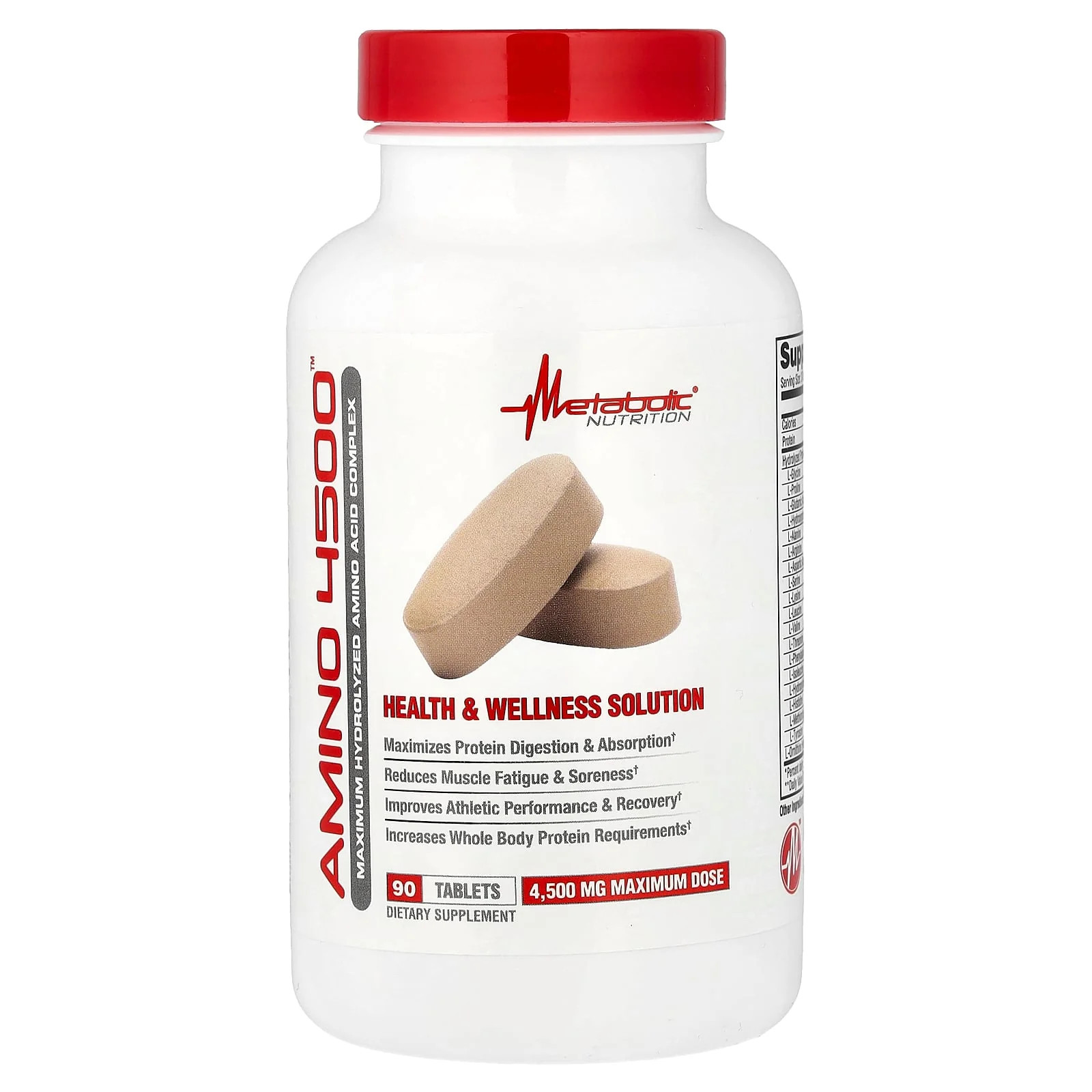 2 X Metabolic Nutrition, Amino 4500�, 90 Tablets