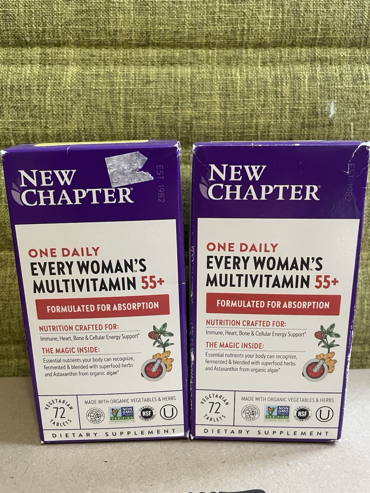 (2) New Chapter One Daily Every Woman’s Multivitamin 55+ (144 Tabs) ~EXP: 5/26