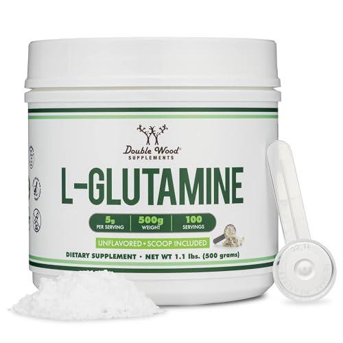 L Glutamine Powder 1.1lbs (100 Servings of 5 Grams Each – Third Party Tested for