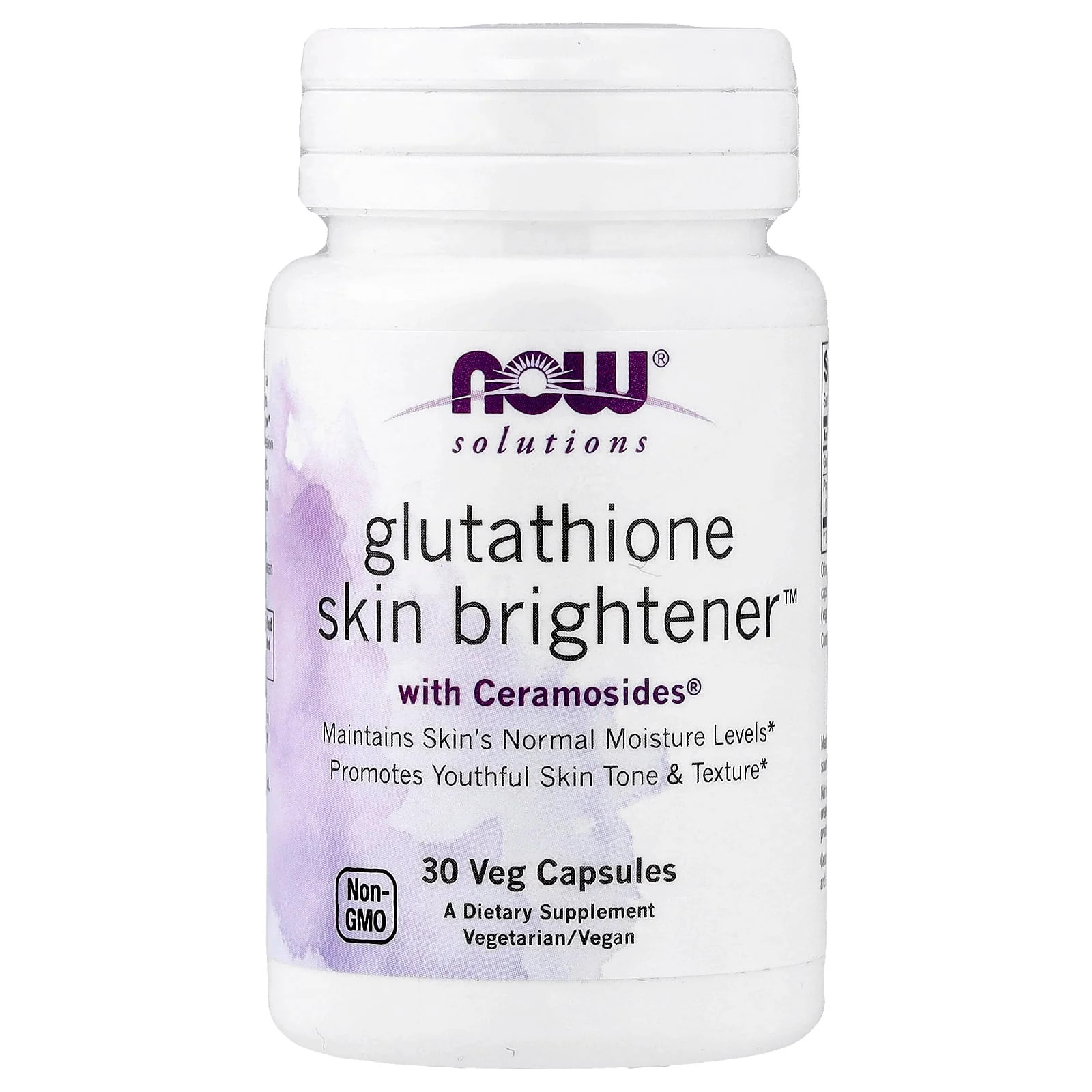 2 X NOW Foods, Solutions, Glutathione Skin Brightener�, 30 Veg Capsules