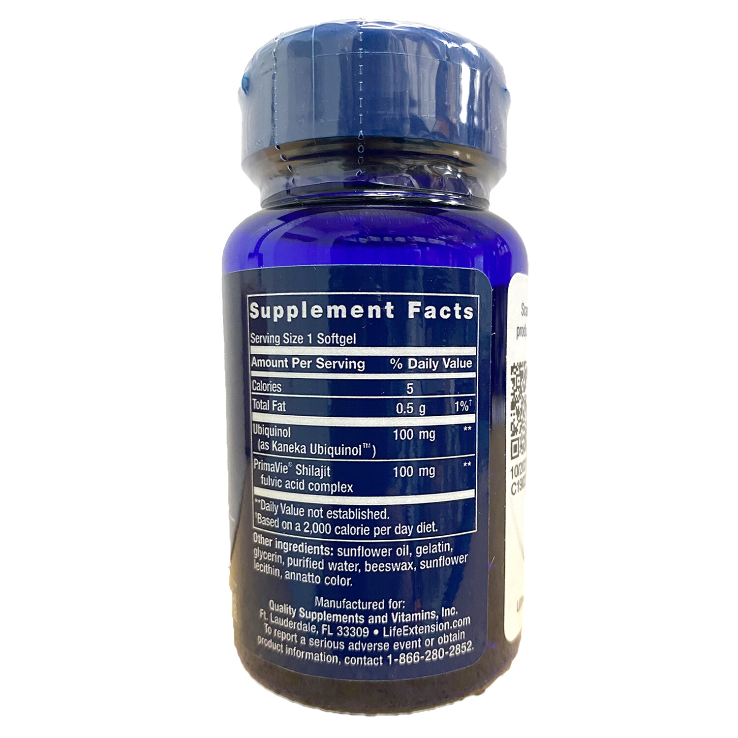 Life Extension CoQ10 Super Ubiquinol w/Mitochondrial Support 100 mg.,60 Softgels