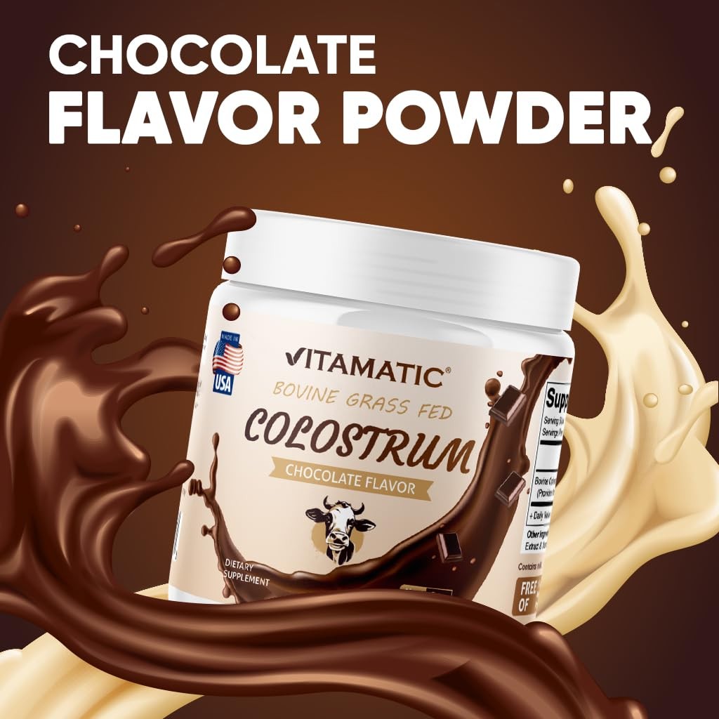 Vitamatic Bovine Colostrum Powder – 2.32 Ounce (Pack of 1), No Color