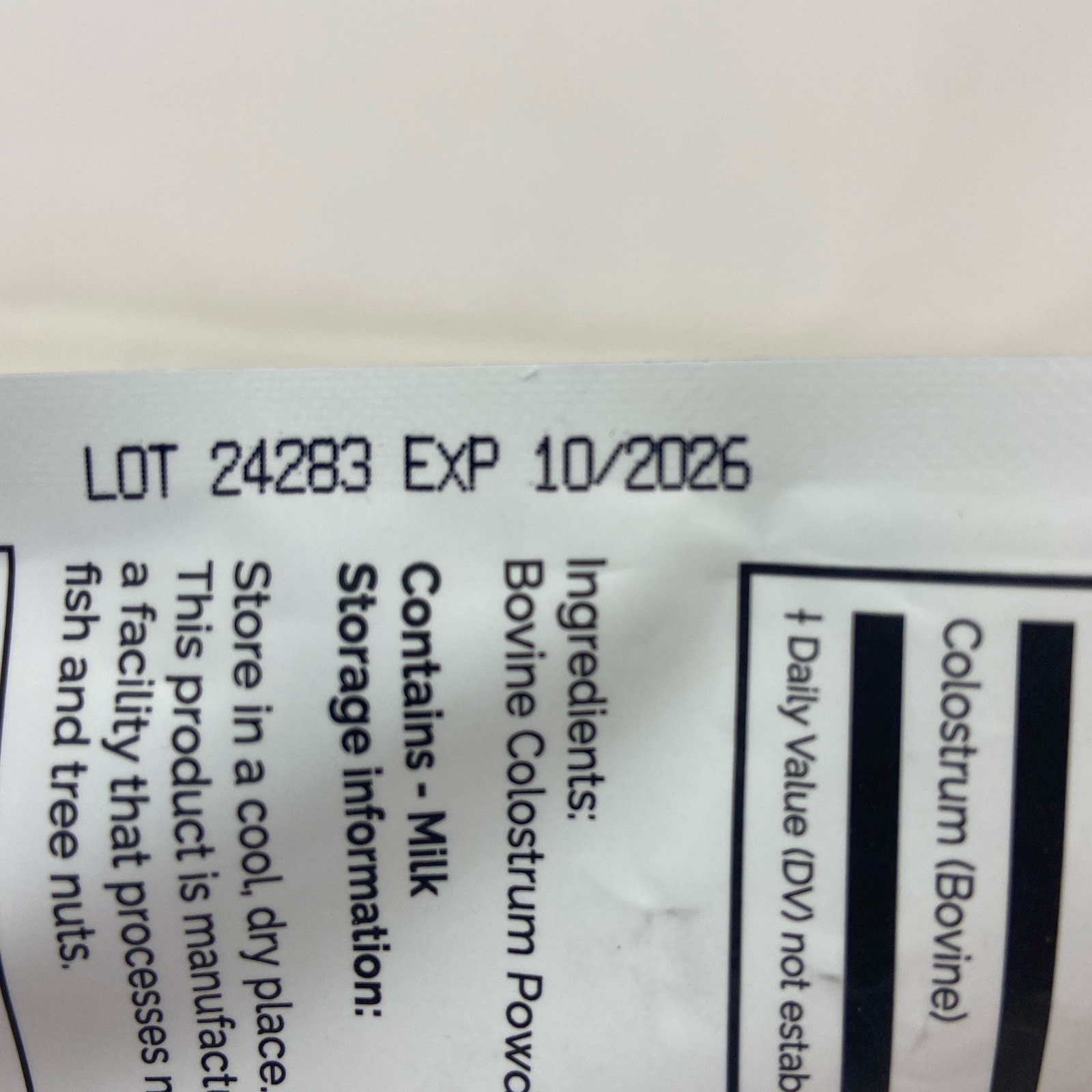 Fasted Athlete PureGold Colostrum Unflavored 30 Packets (2g)