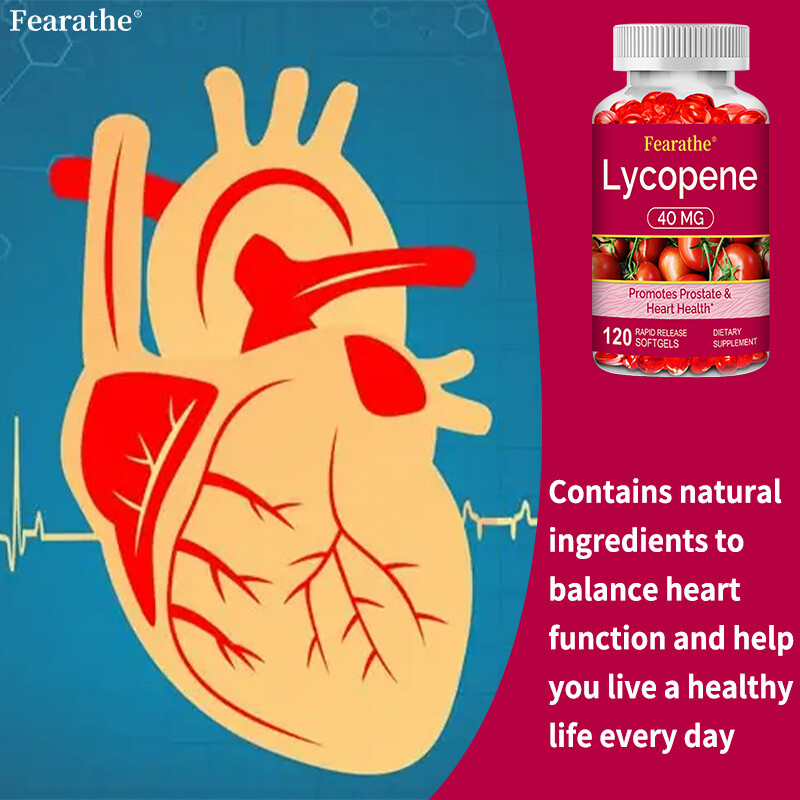 Lycopene Softgels 40mg High Protency Heart & Prostate Health Support