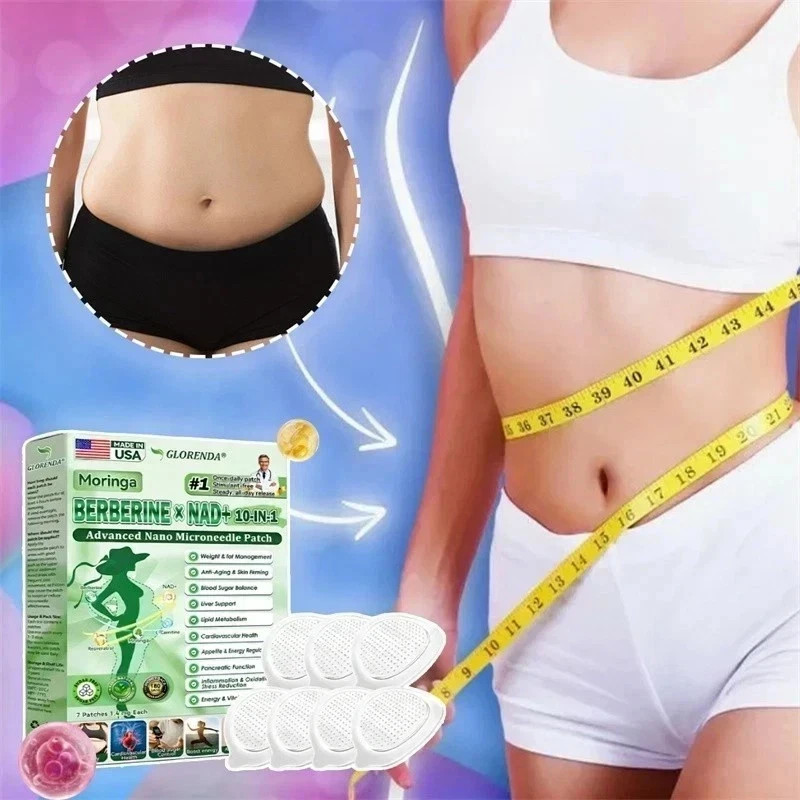 GLORENDA Berberine Moringa 10-in-1 Advanced Nano Microneedle Patch (7pcs/box)**