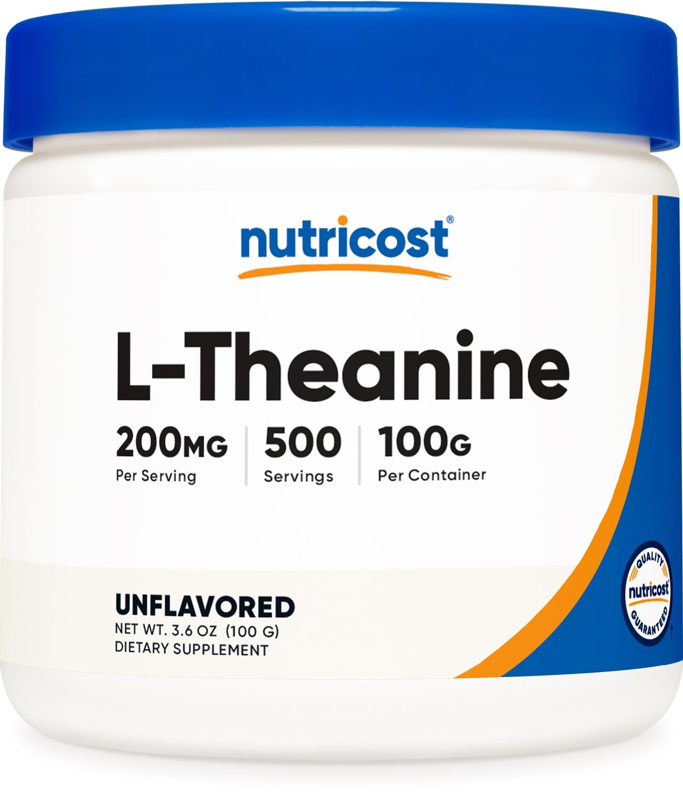 Nutricost L-Theanine Powder 100 Grams – Gluten 3.6 Ounce (Pack of 1), Red