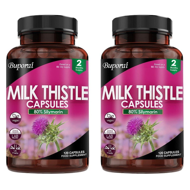 Milk Thistle 240pcs,Boosts Cellular Energy,Improve Liver Function,Fat Metabolism