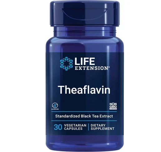 Life Extension Theaflavin Standardized Extract – 30 Vegetarian Caps – Newest Exp