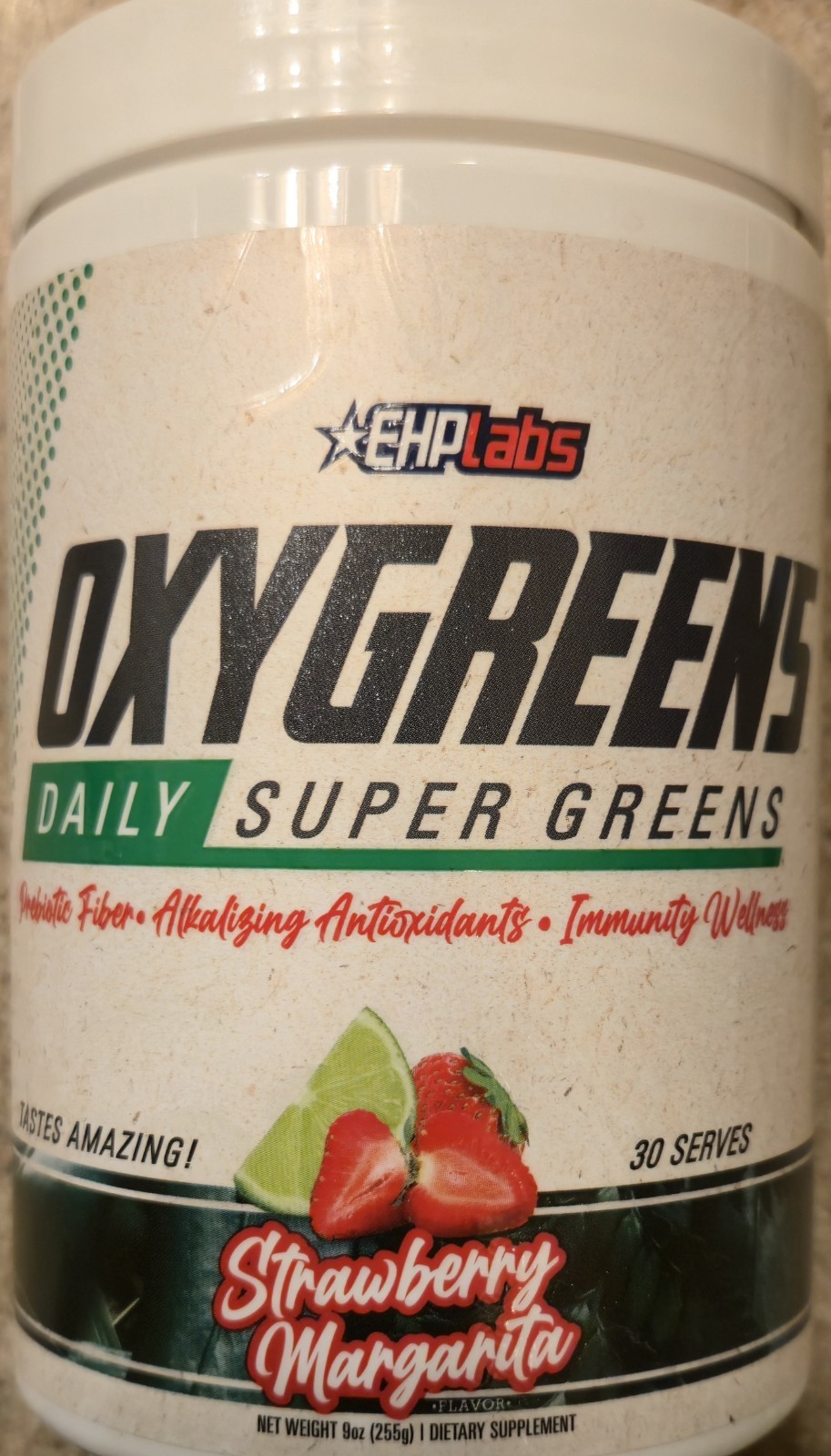 EHPlabs OXYGREENS powder 9oz ( 30 Servings ) Strawberry Magarita BEST BY 06/26