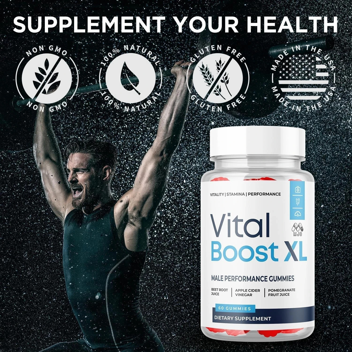 Vital Boost XL Male Performance Gummys Advanced Formula VitalBoost XL 60 Gummies