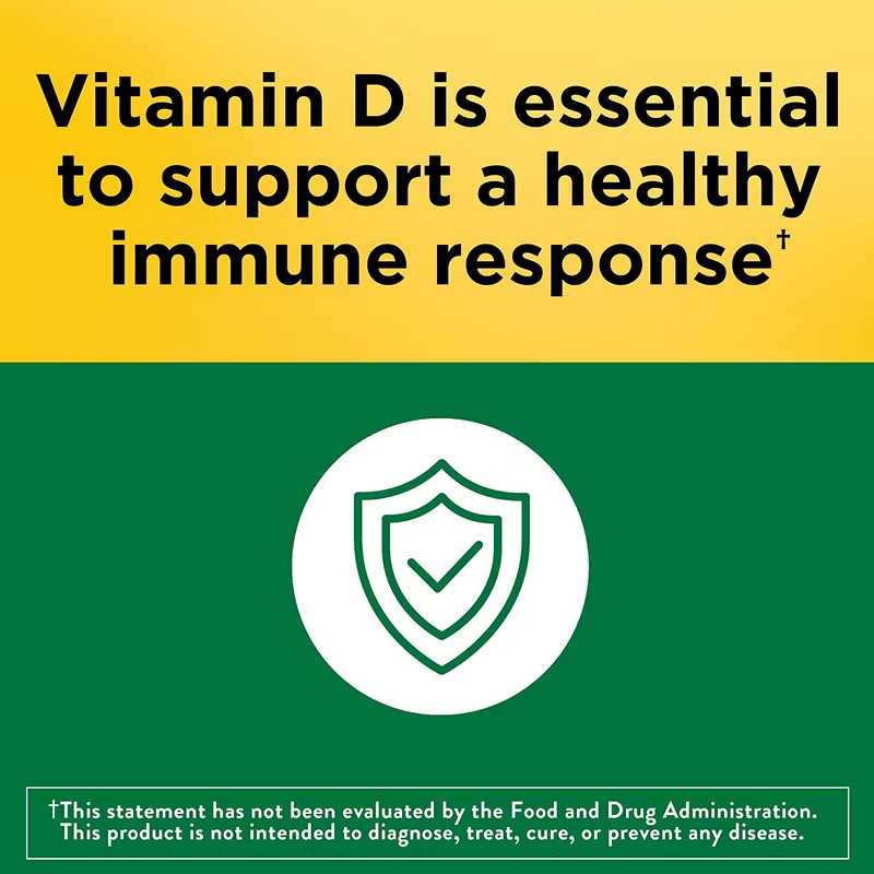 Nature Made Vitamin D3 2000 IU 320 Softgels – 3 Pack – Immune Health & Bone.