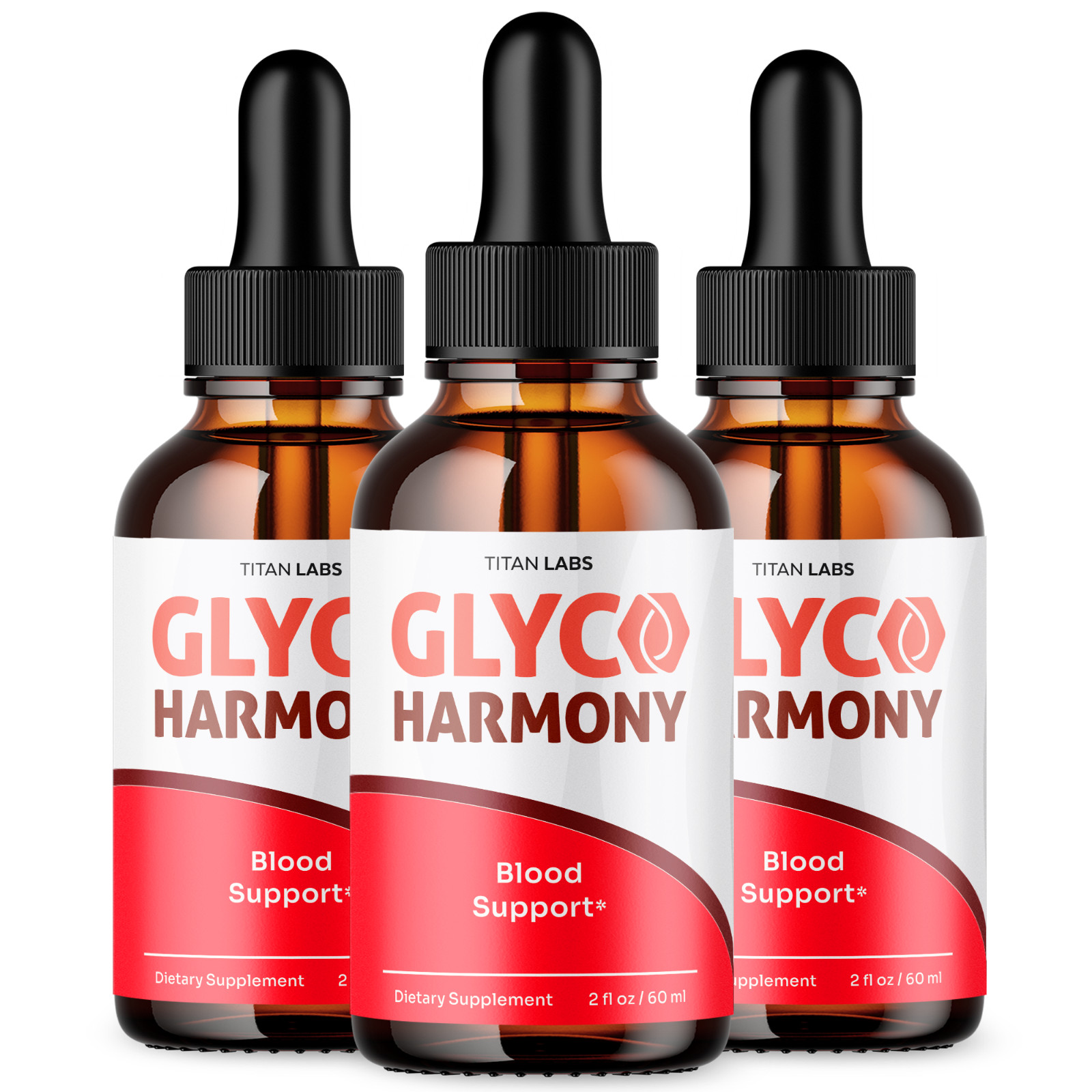 (3 Pack) Glyco Harmony Blood Support Drops Vitamin Supplement 90 Servings