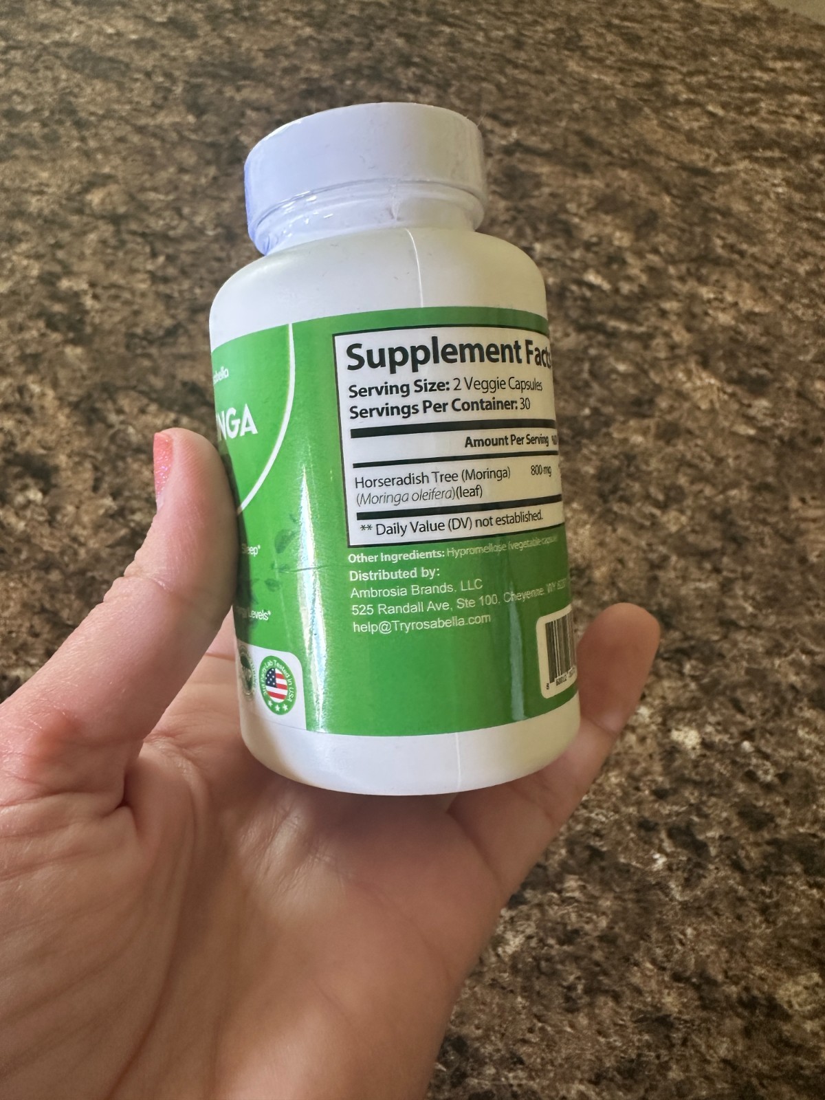 3-Pack of Never-been-opened Moringa Wellness Capsules