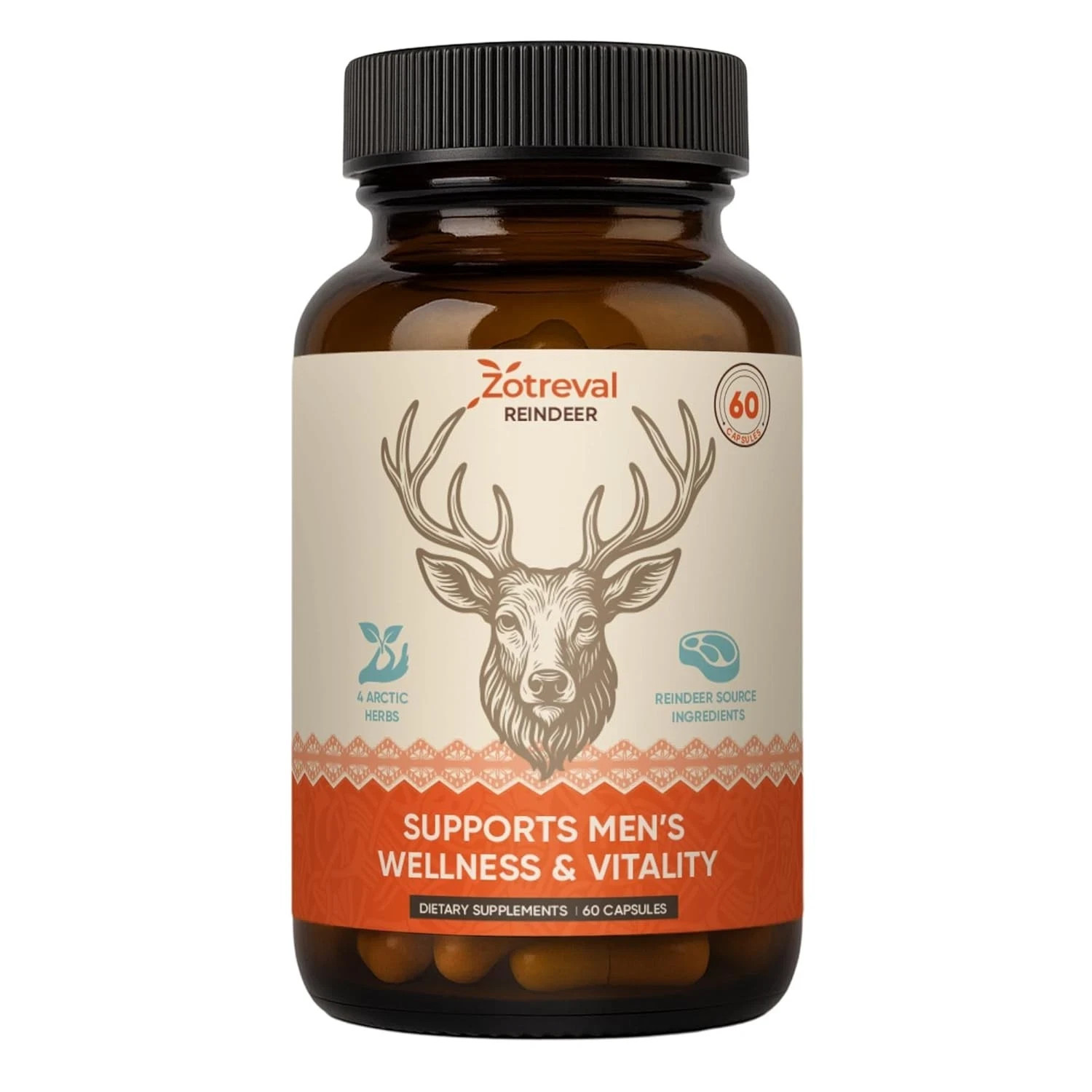 Reindeer Organ Supplement for Men Daily Arctic Herb Reindeer Organ Blend